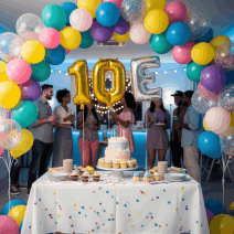 Milestone party decor